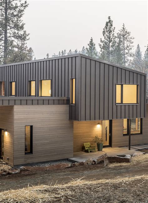 metal siding for a house|residential modern metal siding house.